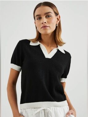 RAILS ‘Arya’ Collared Knit Top